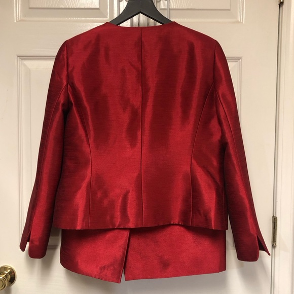 KASPER Two Piece Formal Cranberry Women’s Suit - Picture 9 of 15